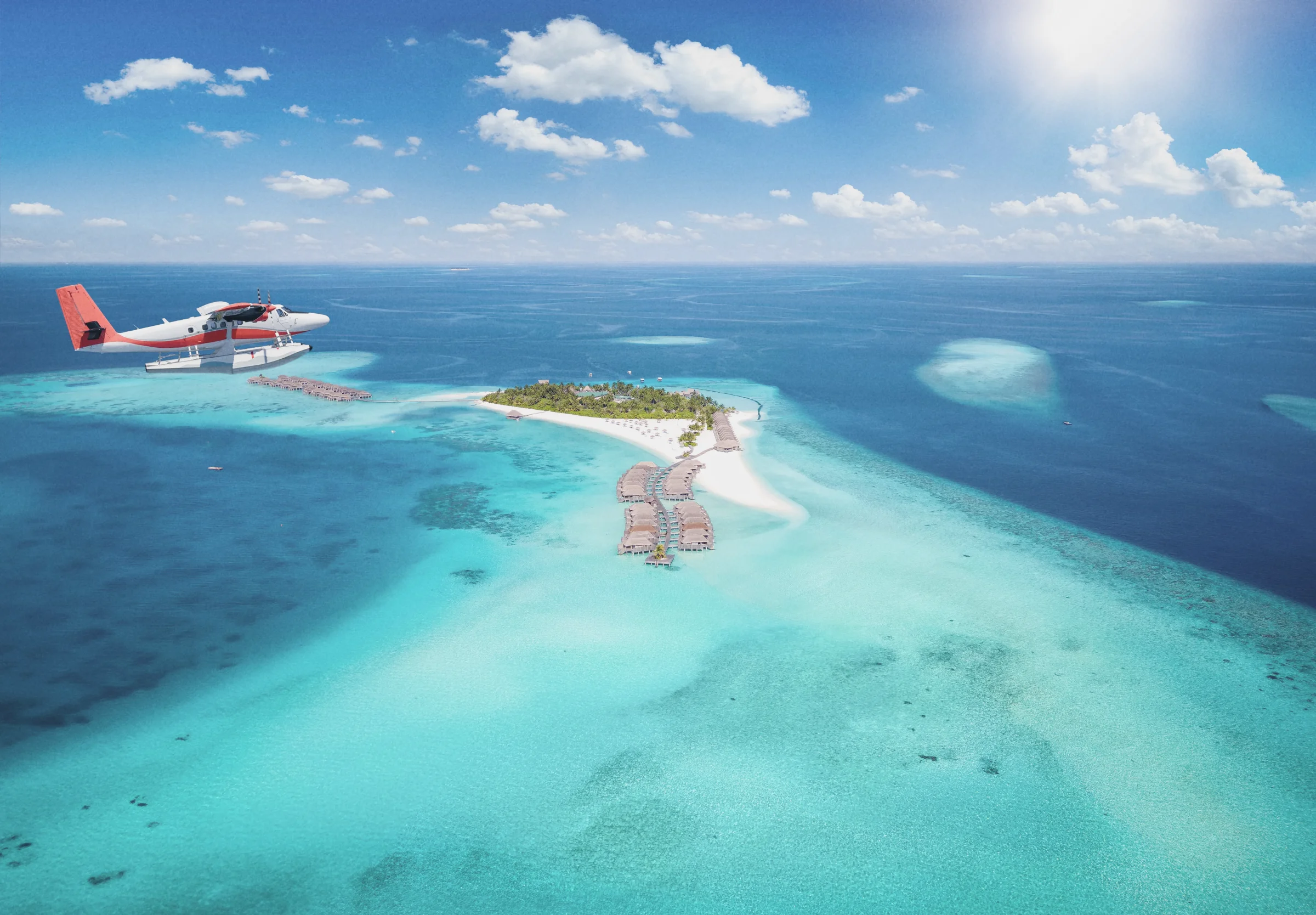 Arrival in the Maldives